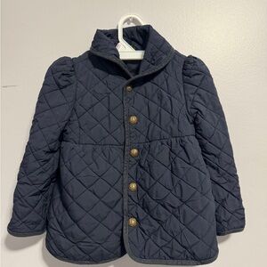 Ralph Lauren Brown Quilted Coat Toddler Size 4T Jacket BackBow